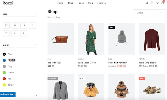 create or design ecommerce website in wordpress