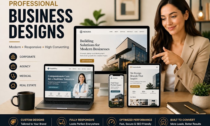 design a modern SEO optimized wordpress website for business