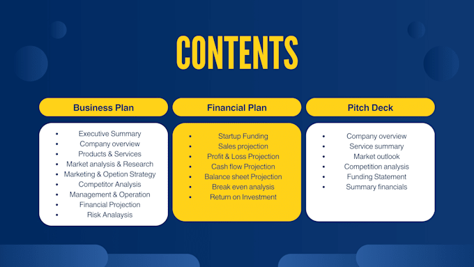 write a professional business plan to get you funded