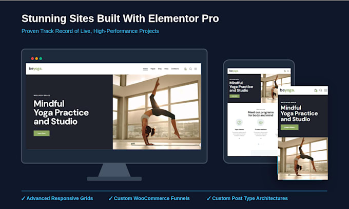 build a custom wordpress website with elementor pro