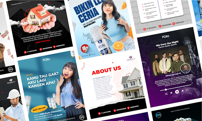 create professional social media post design for your brand