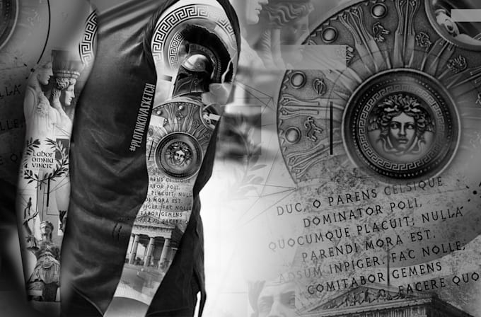 create a tattoo design of tattoo sleeve