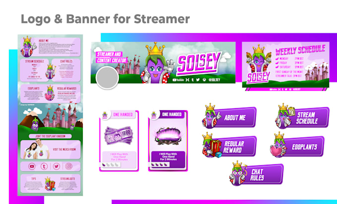 create twitch banner with my style