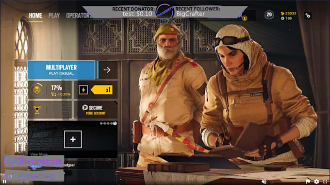 make a stream overlay or transition scene