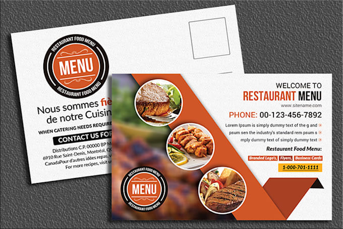design stunning postcards, business cards, invitations, event tickets