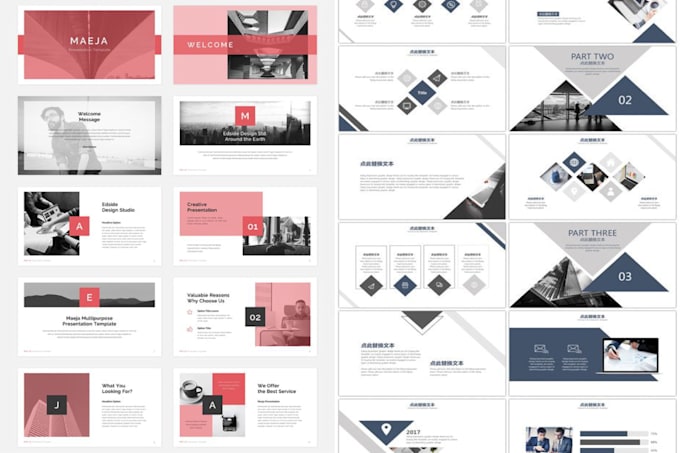 do a modern company presentation, company portfolio, or company ppt presentation