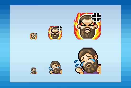 Create custom pixel art twitch and discord emotes by Maicakes | Fiverr