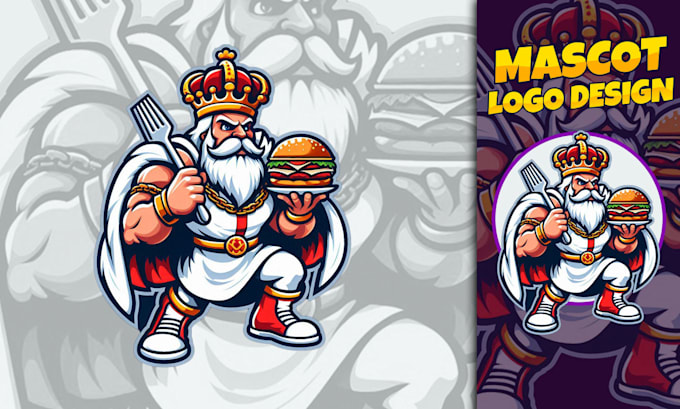 make a highly stunning logo, mascot in cartoon style design