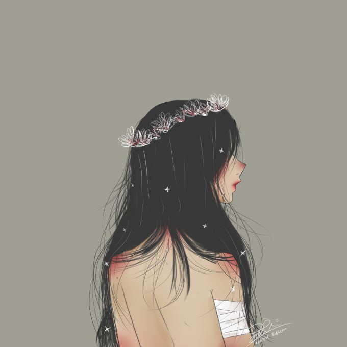 Draw An Digital Art In Semi Realistic Or Anime Style By Nadhnadh