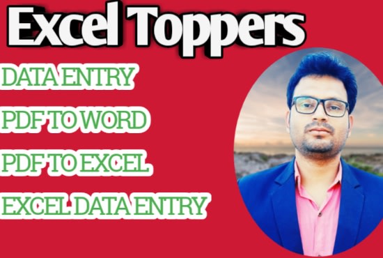 do excel data entry, typing, copy paste, data entry