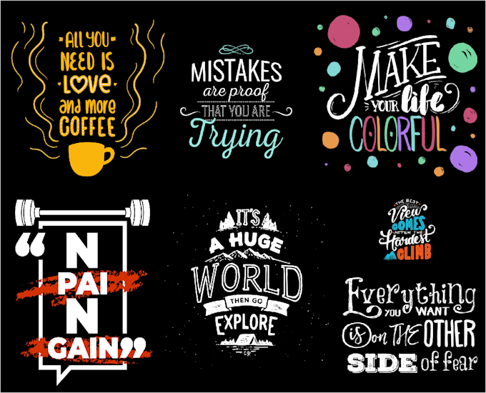 do custom typography bulk t shirt designs