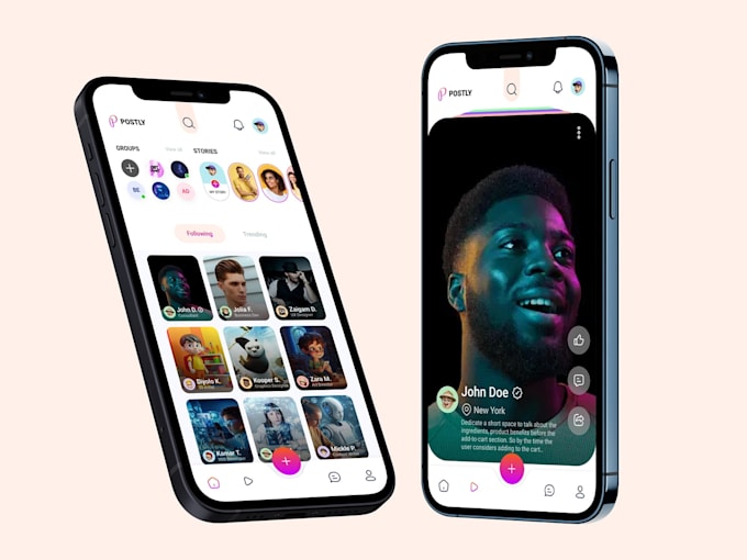 mobile app and website uxui design in figma with prototype