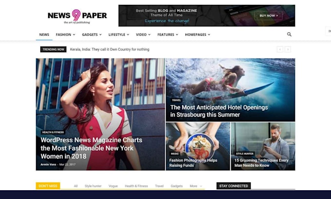 create or customize blog or newspaper website for you