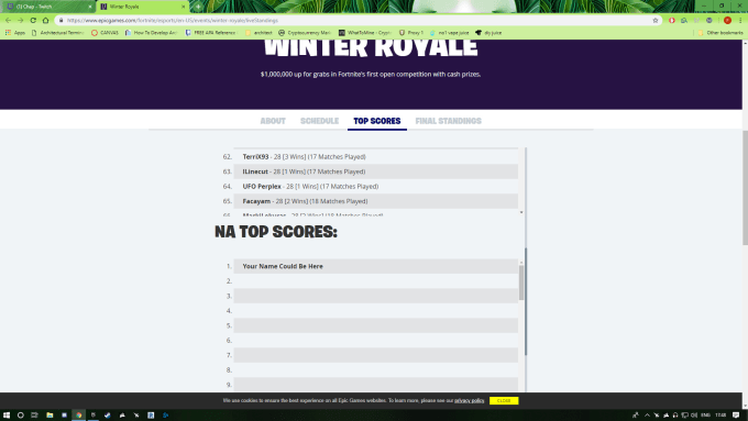 Coach You On Fortnite Top 300 Eu Player By Ufoperplex