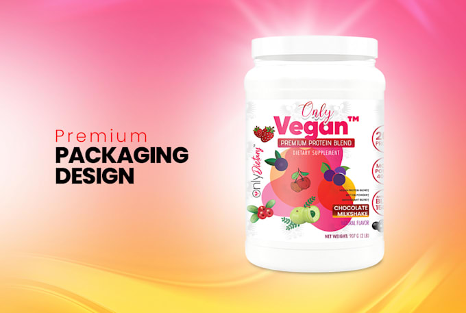 design product packaging or labels with 3d mokup