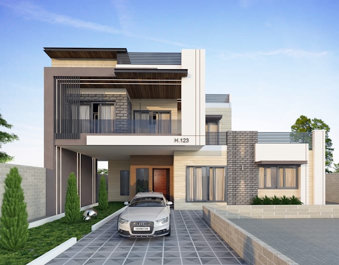 be your professional architect in exterior design interior design and rendering