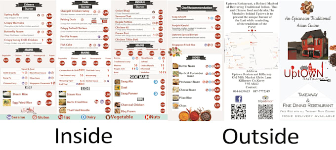 make food menu and restaurant menu