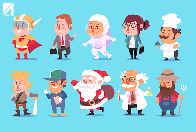 draw vector cute cartoon with my style