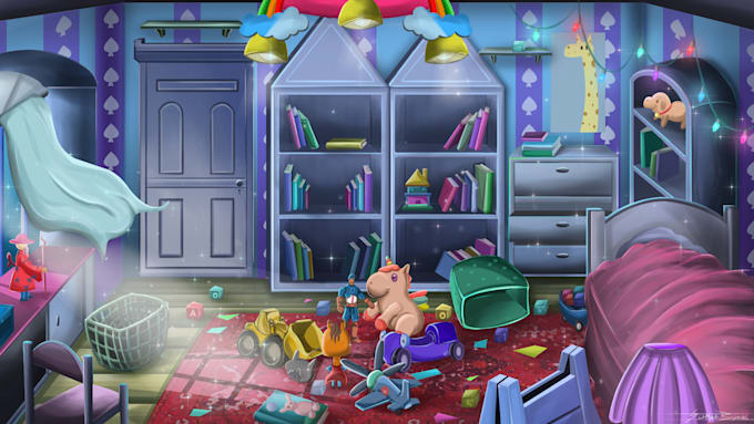 create indoor concept art for your game
