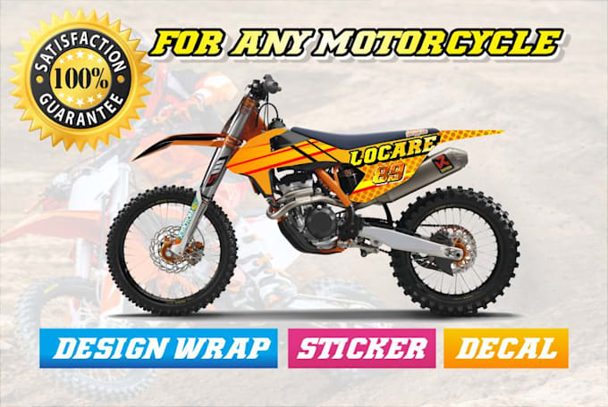 design wrap decal sticker motorcycle