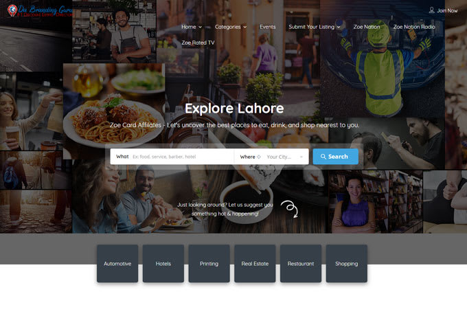 custom design directory pro website