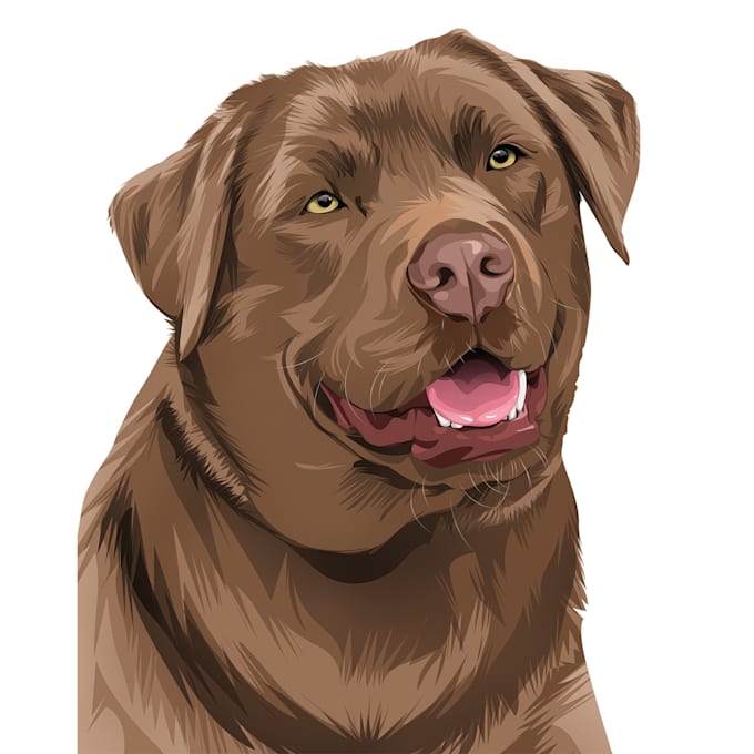 draw high quality vector art for your pet