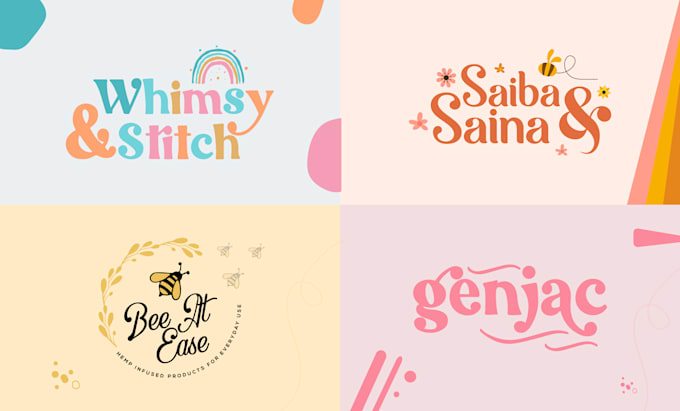 design trendy hand drawn logo
