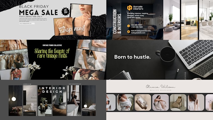 design unique facebook, instagram posts and banners