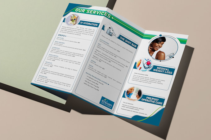 design brochures, profiles, annual reports, catalogs, trifold, bifold