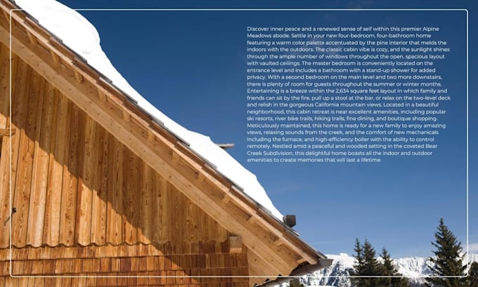 write a creative real estate property listing description