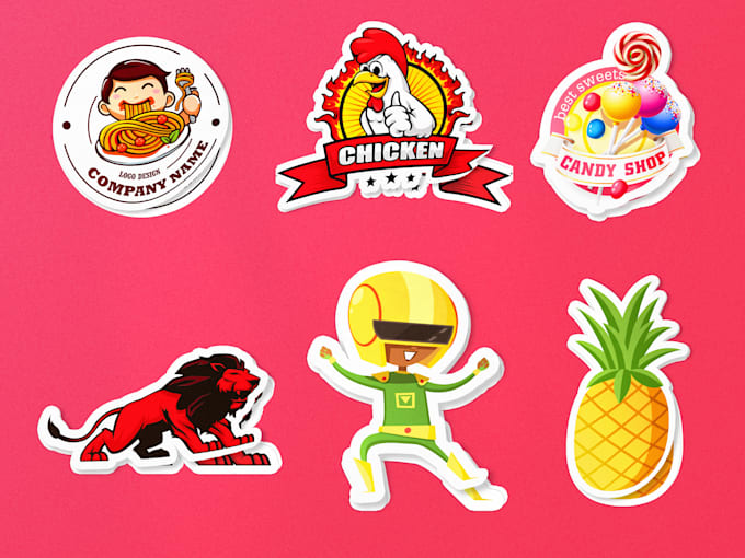 do custom sticker design and product label design