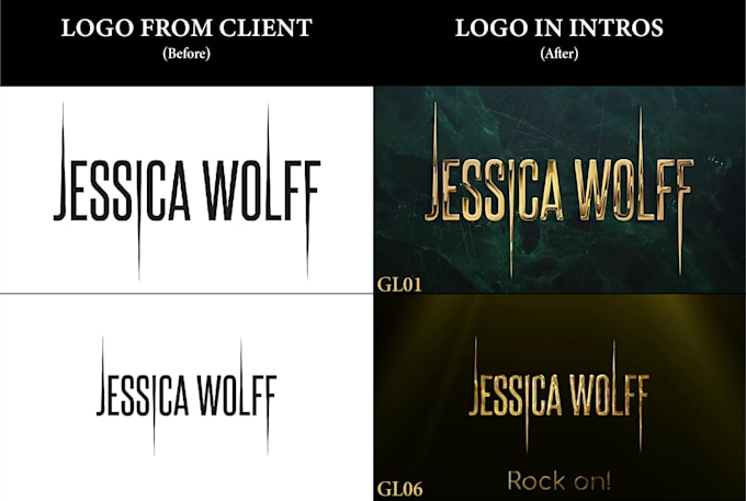 create luxury gold logo video intro animation in 4k