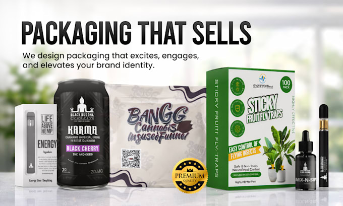 design professional product label and box packaging design
