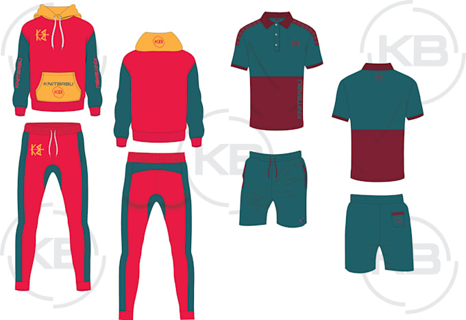 do fashion design with technical flat sketch details for you