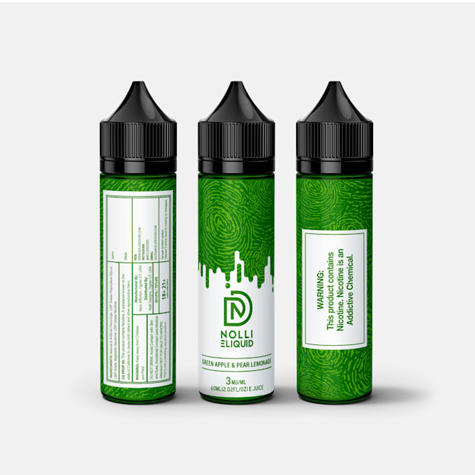Design outstanding label for e liquid vape company by ...
