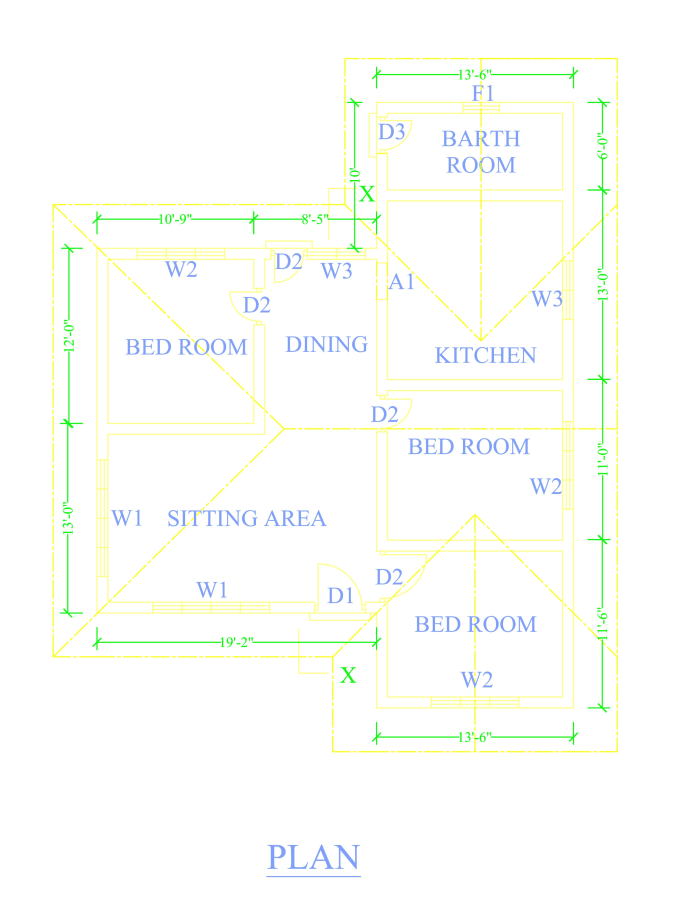 Design a floor plan in autocad by Designrais | Fiverr