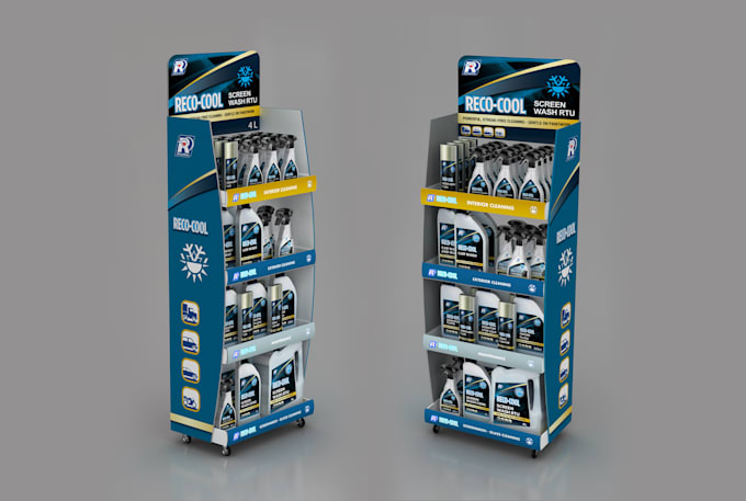 design creative and modern 3d display stand