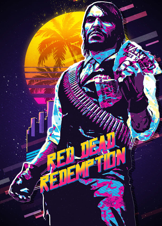 do 80s synthwave retro vintage style