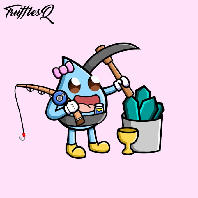 design you twitch emotes, sub badges and cartoon portraits