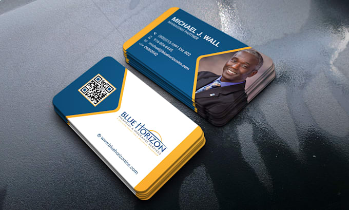 design a modern luxury business card with qr code for you