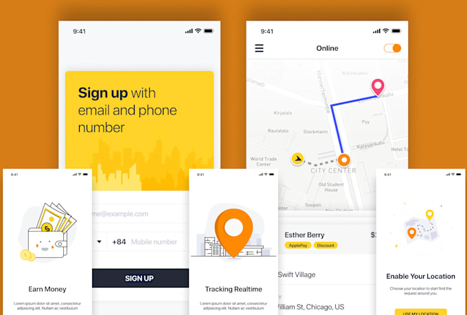 do your mobile, website ui ux design in 24 hours