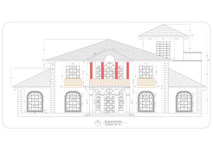 draw 2d floor plans and architectural drawings in autocad