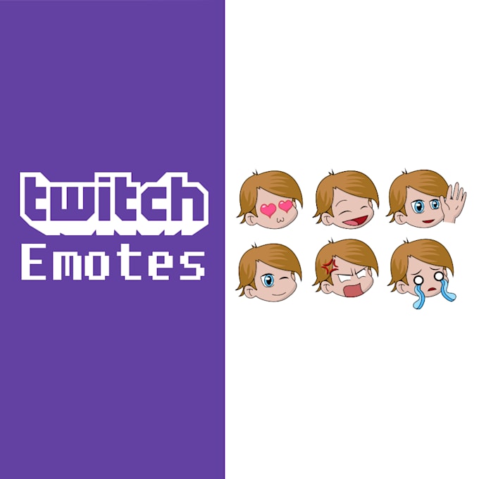 create anime or chibi twitch emotes