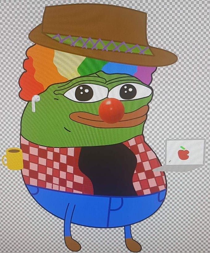 draw you a custom clown pepe