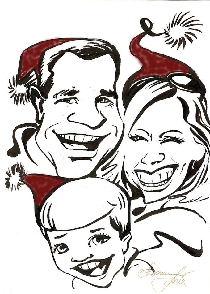 Draw beautiful cartoon greeting or invitation card by Cozycoconut Fiverr