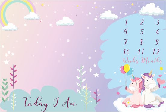 design baby milestone blanket for you