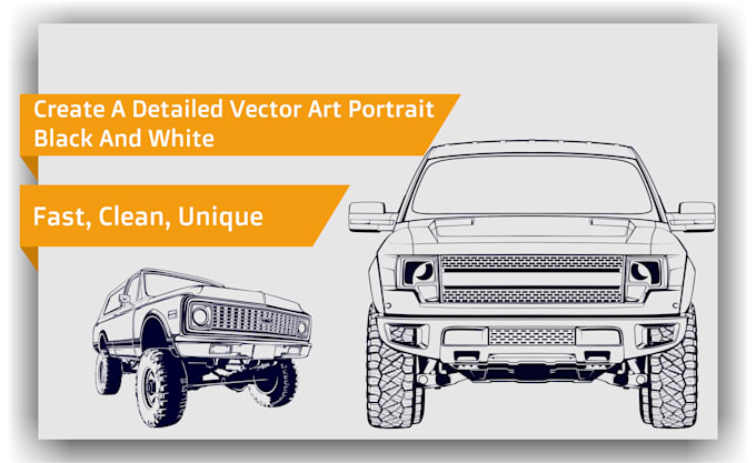create detailed vector art black and white your pictures