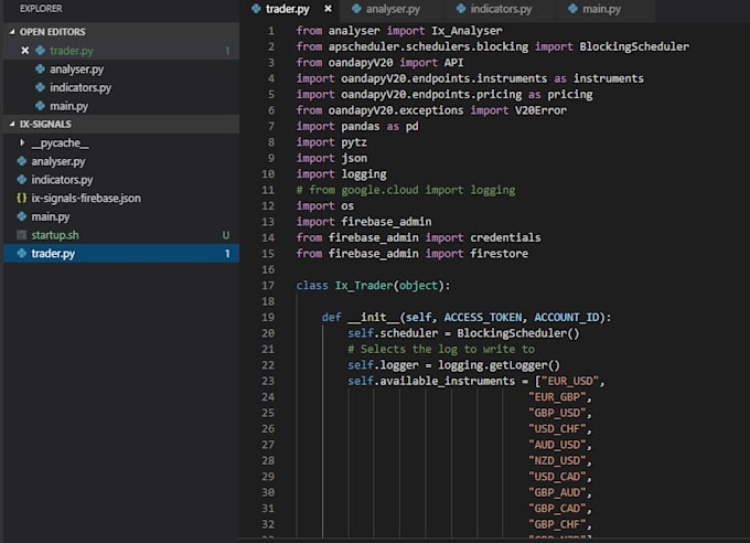 Create A Custom Forex Trading Robot For Oanda By Jtinfinite