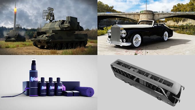 create 3d models for games, products, props and 3d printing