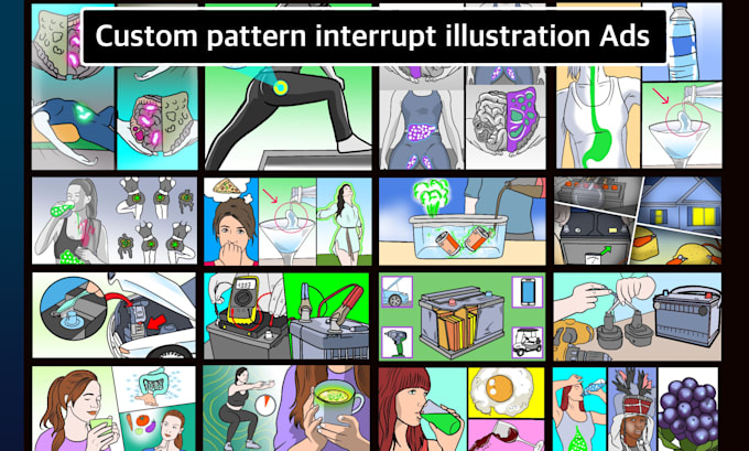 design awesome illustrations for facebook ads or posts